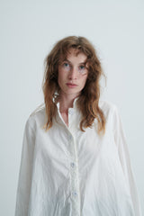 RICORRROBE - dt crispy white cotton shirt