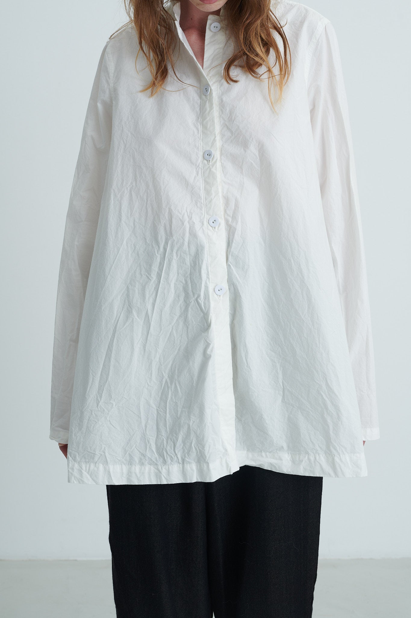RICORRROBE - dt crispy white cotton shirt