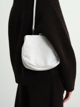 CHRISTIAN PEAU - LONG HANDLE GAMAGUCHI BAG - CHALK