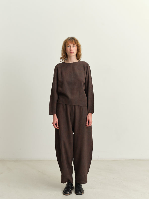 BOBOUTIC - 4910 - SEQUENCES - BLOUSE -  DARK TAUPE