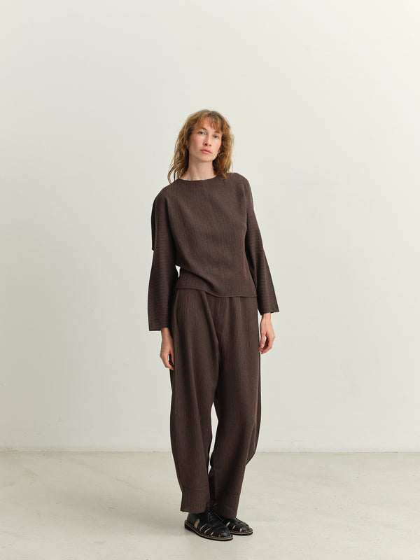 BOBOUTIC - 4910 - SEQUENCES - BLOUSE -  DARK TAUPE