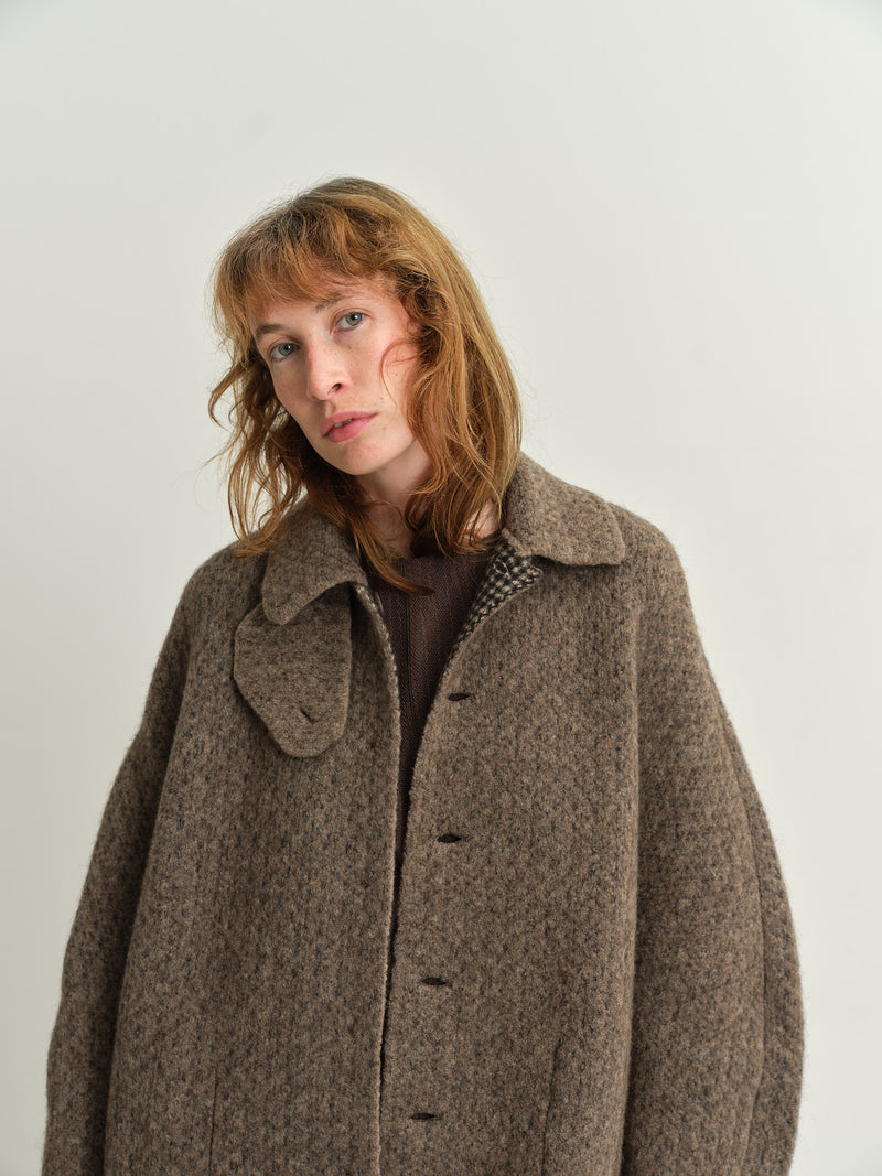 BOBOUTIC - 4979 - BOB'S INSIDEOUT COAT - NATURAL/BROWN