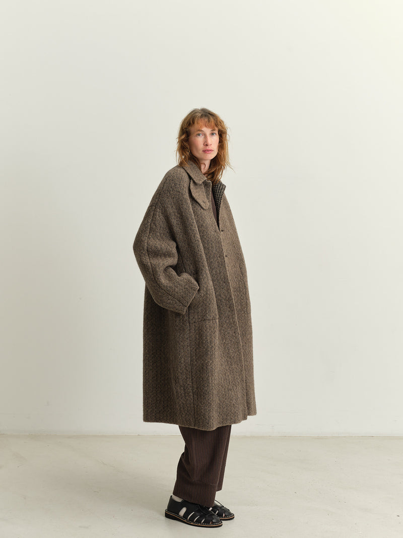 BOBOUTIC - 4979 - BOB'S INSIDEOUT COAT - NATURAL/BROWN