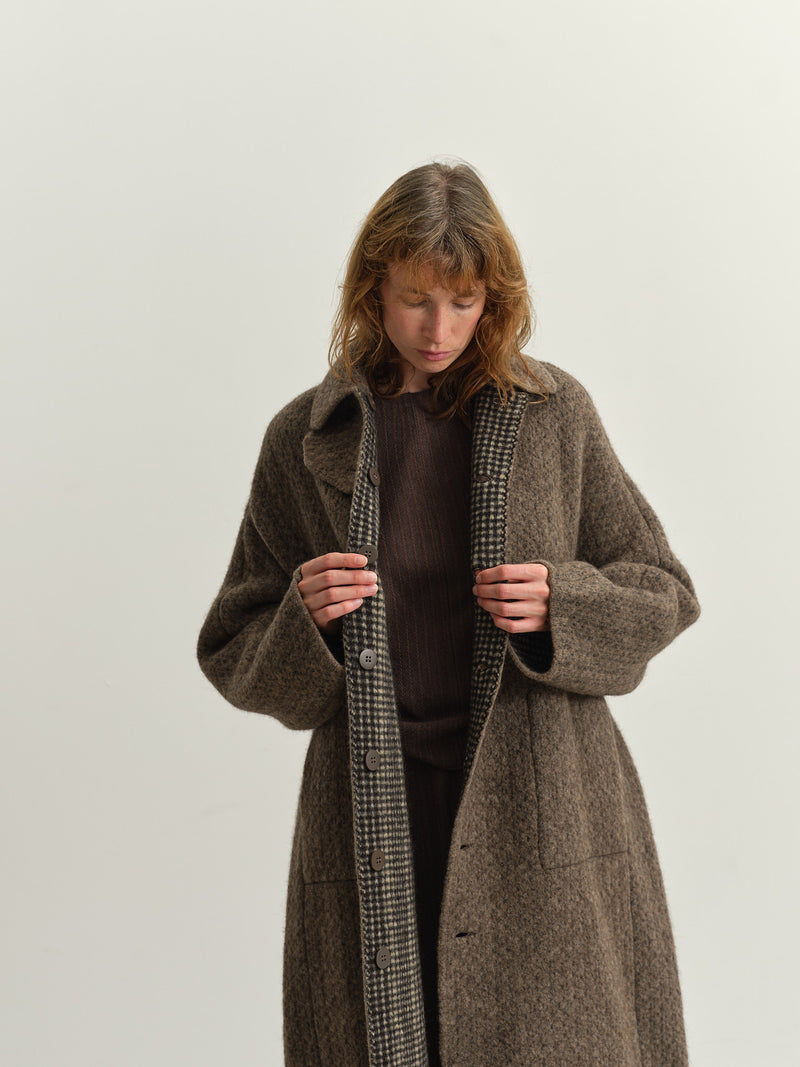 BOBOUTIC - 4979 - BOB'S INSIDEOUT COAT - NATURAL/BROWN