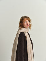 MOULETA - CASHMERE SCARF - OATMEAL