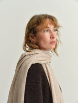 MOULETA - CASHMERE SCARF - OATMEAL