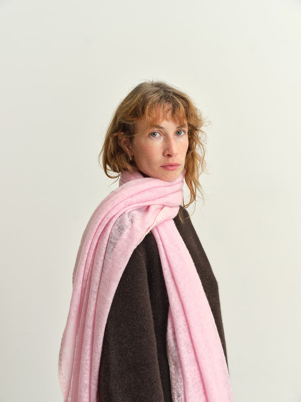 MOULETA - CASHMERE SCARF - PINK