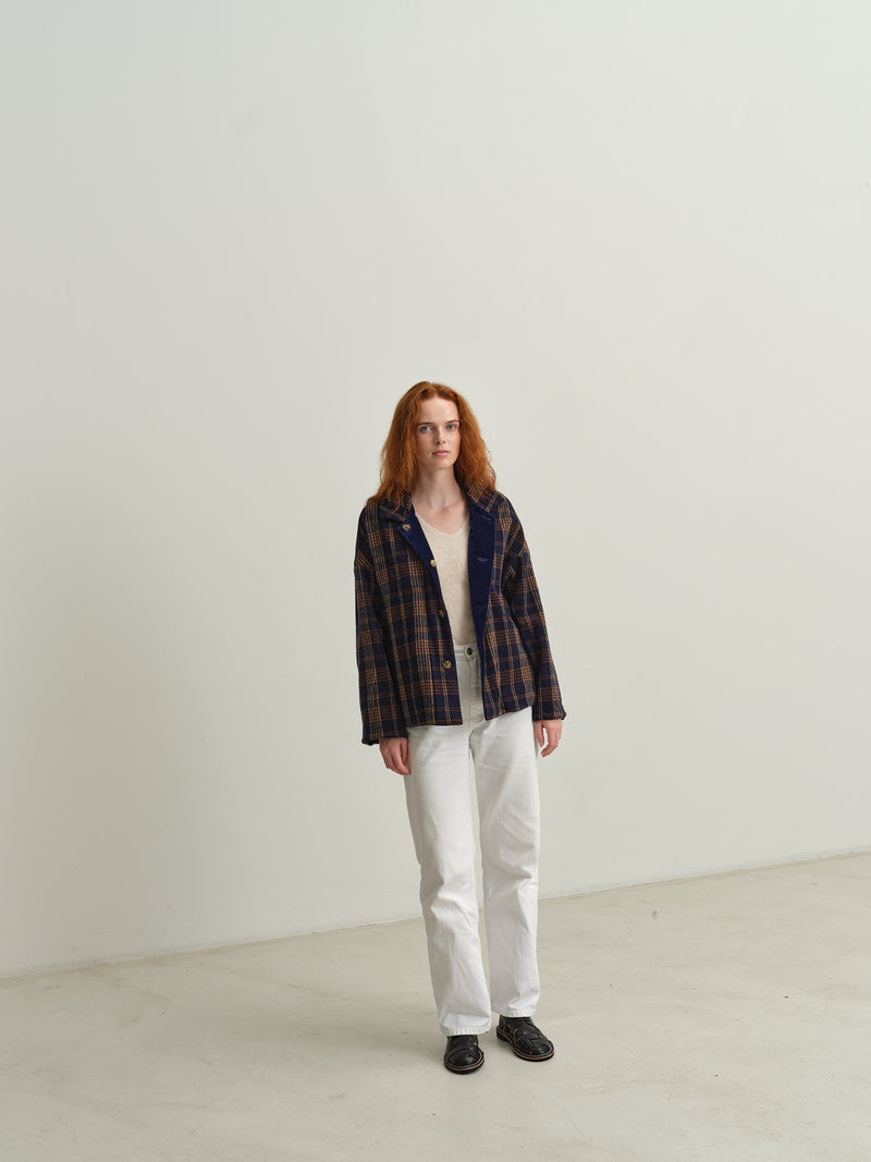 NITTO - MARA JACKET DOUBLE - BLUE/TARTAN