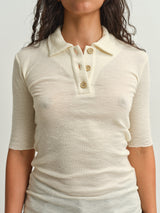 BY BASICS - POLO - RAW WHITE