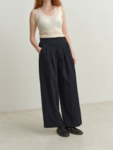 TOAST - Corinne Herringbone Wide Leg Trousers