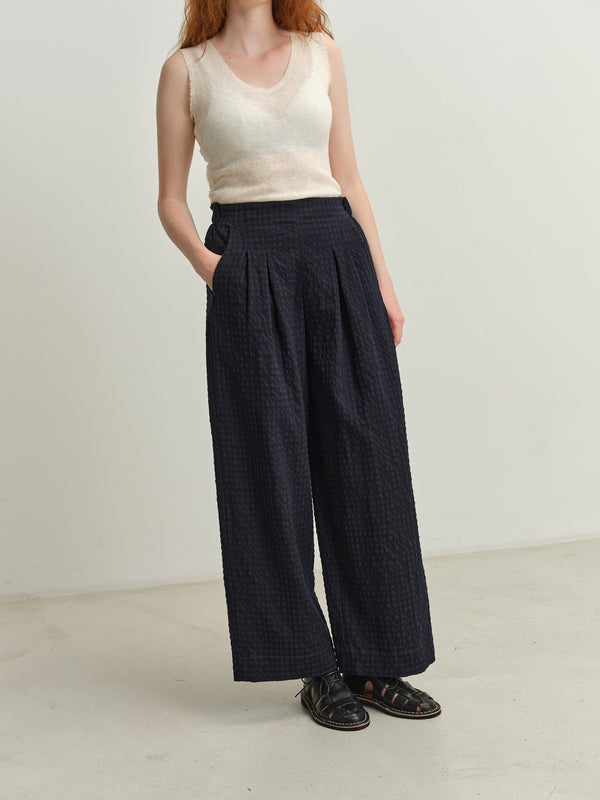TOAST - Corinne Herringbone Wide Leg Trousers