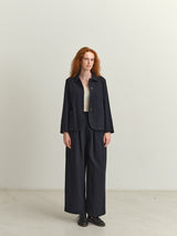 TOAST - Corinne Herringbone Wide Leg Trousers