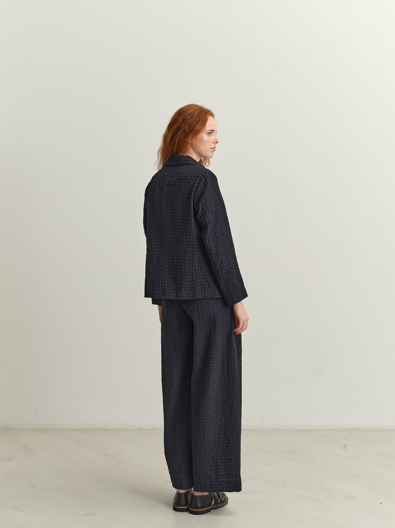 TOAST - Corinne Herringbone Wide Leg Trousers