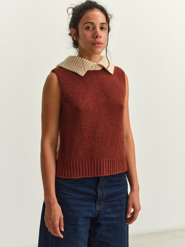 Bicolor Cashmere Vest