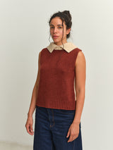Bicolor Cashmere Vest