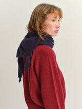 TOAST -  Wool Cashmere Large Bandana - DARK NAVY