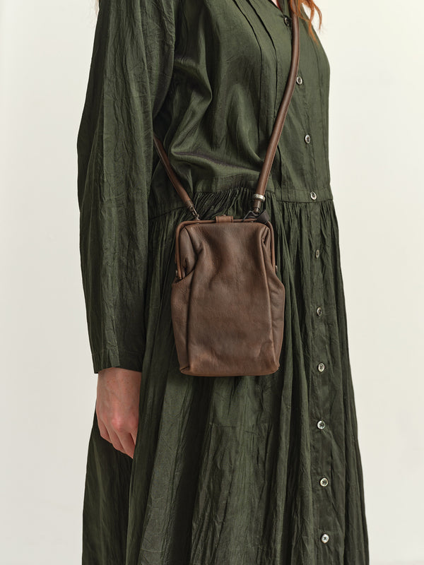 CHRISTIAN PEAU - GAMAGUCHI SHOULDER BAG - BROWN