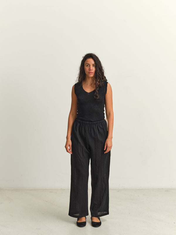 APUNTOB  - TROUSERS - P2002/TS923 - BLACK