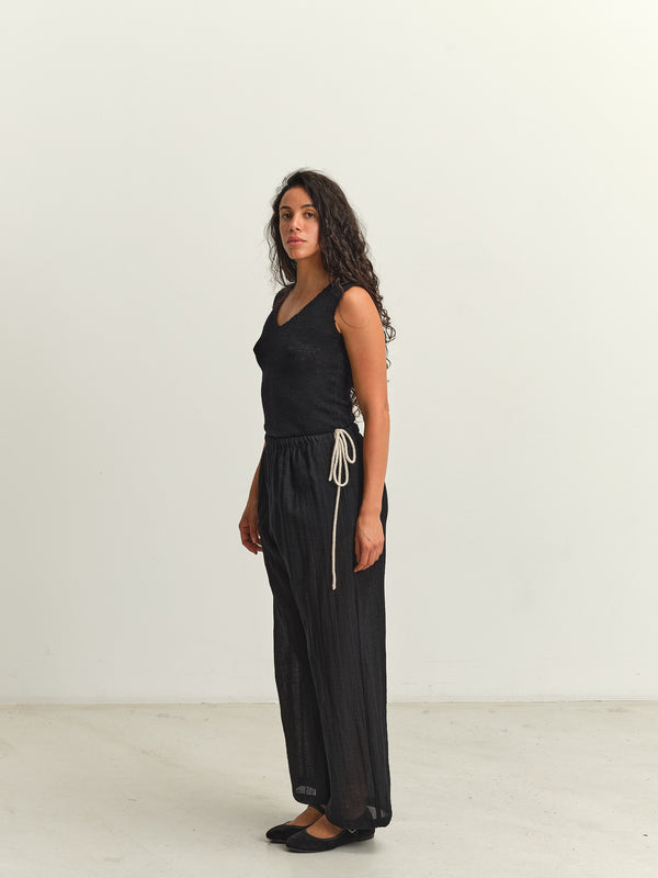 APUNTOB  - TROUSERS - P2002/TS923 - BLACK