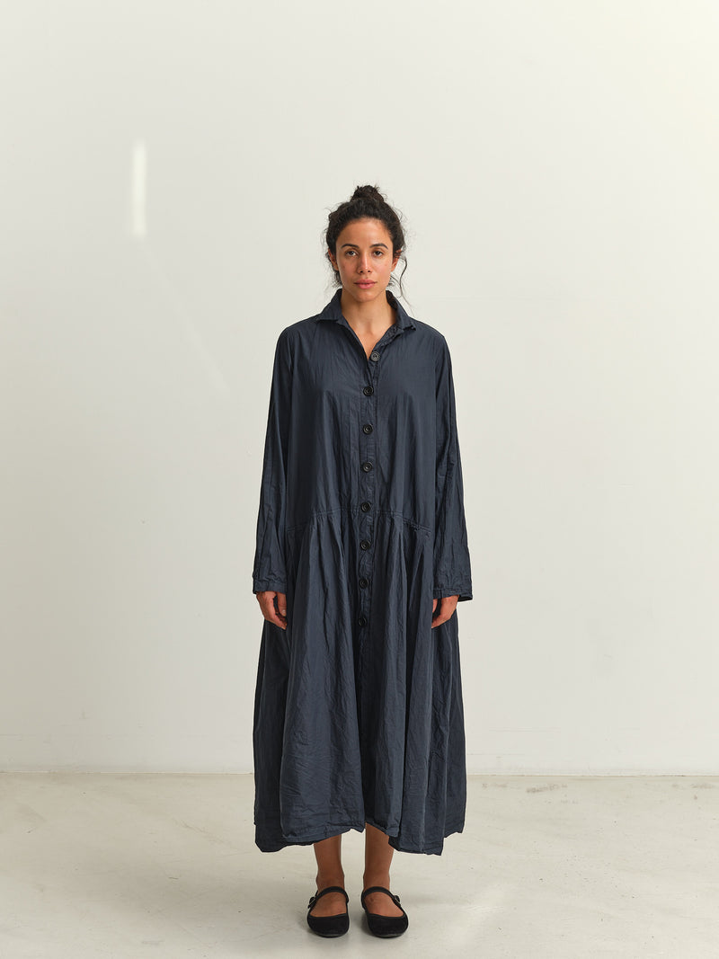 RICORRROBE - bd dress - crispy cotton - navy