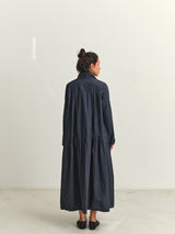 RICORRROBE - bd dress - crispy cotton - navy