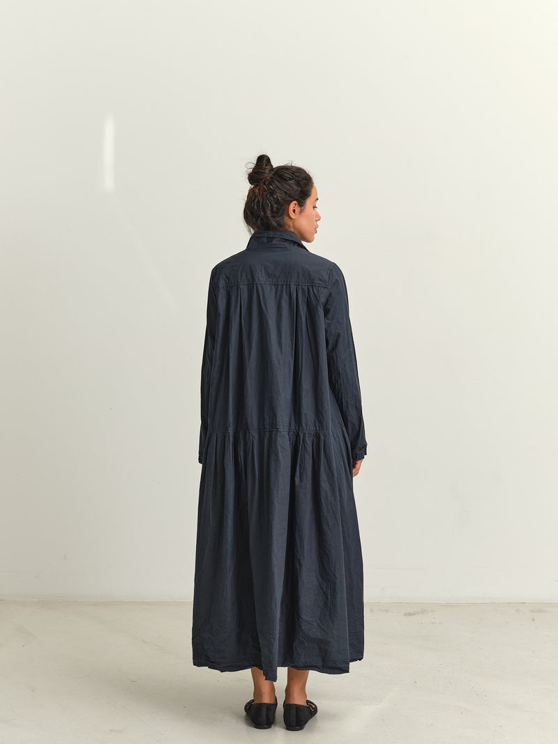 RICORRROBE - bd dress - crispy cotton - navy