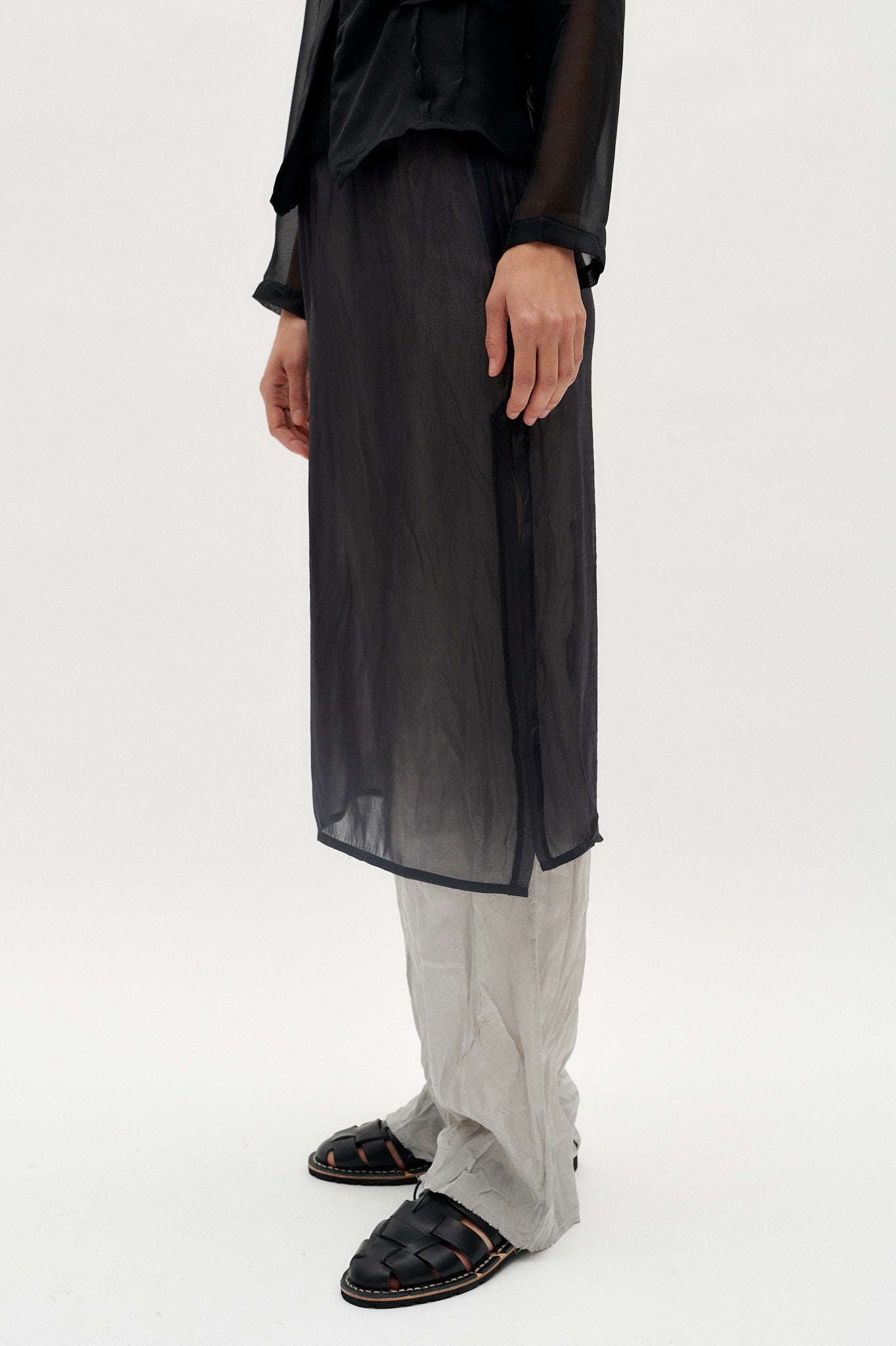 SIGNE - SOIE SKIRT - BLACK
