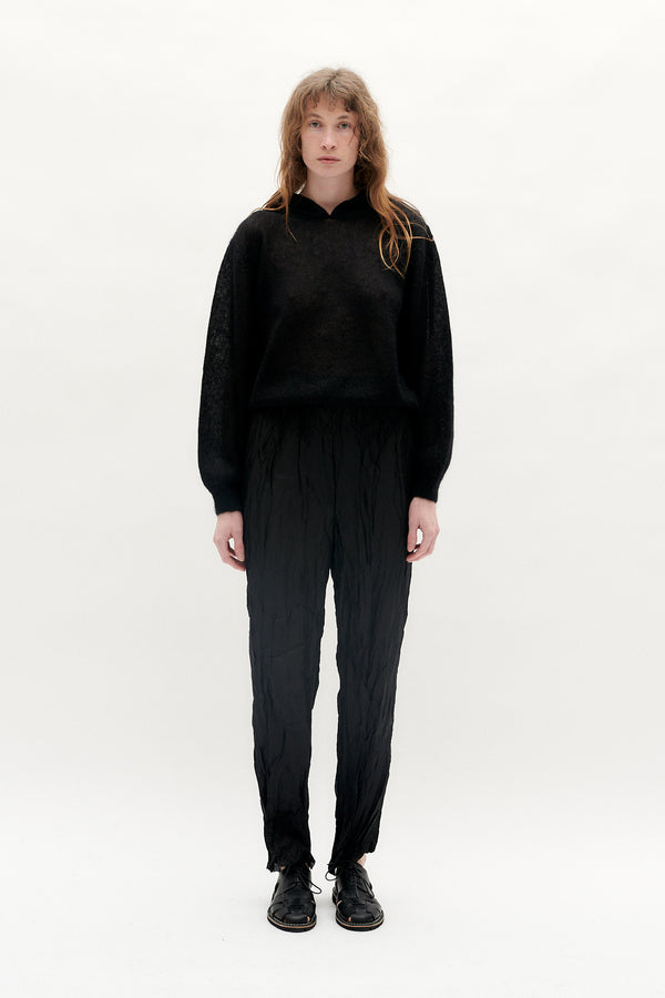 GUDRUN & GUDRUN - Blow Silk Pants - Black