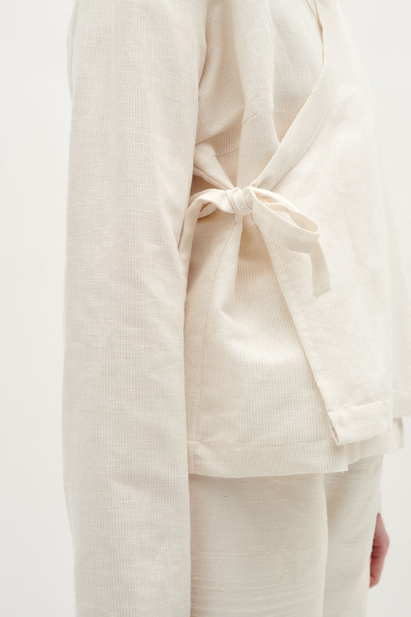 TEIRA 1996 - Wrap Shirt - Off-white