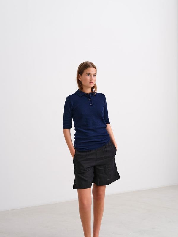 BLACKTOGREY - ODEON LINEN SHORTS