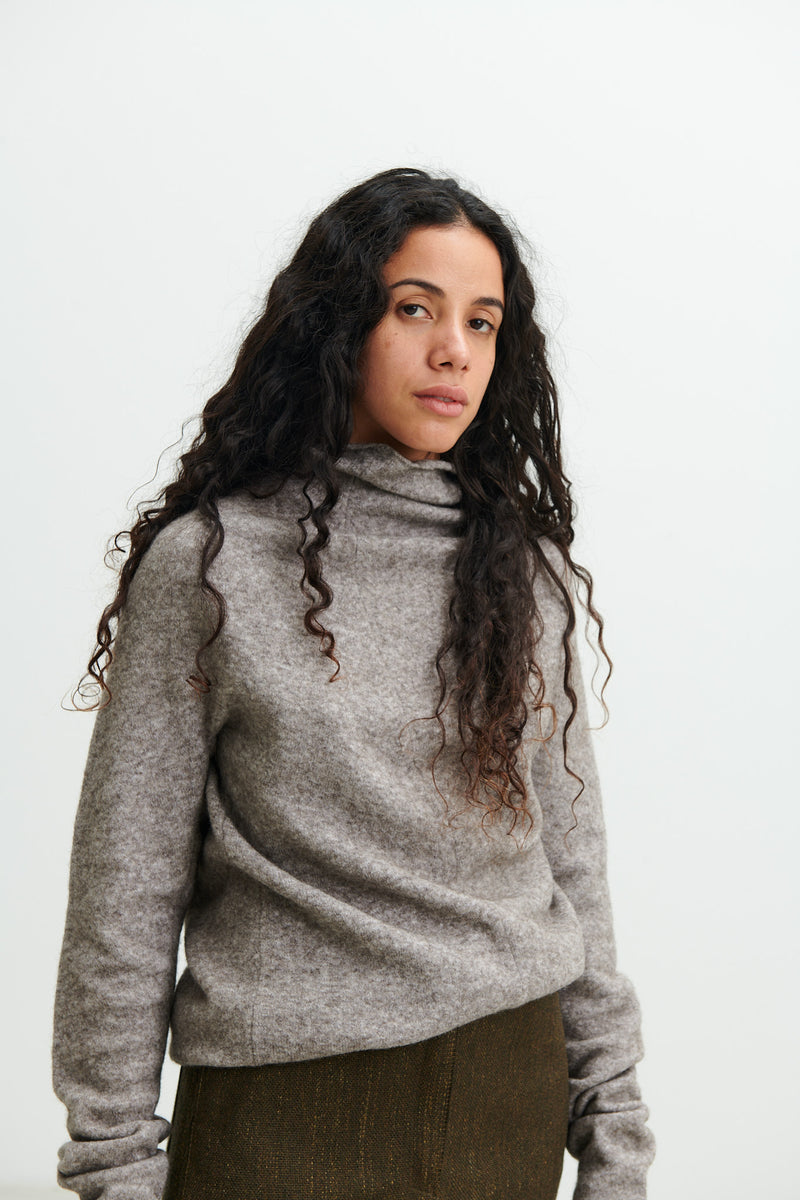 BOBOUTIC - 4792 DAILY SWEATER - NATURALE MELANGE