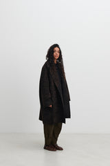 BOBOUTIC - 4748 VELVET RIBS COAT - BROWN