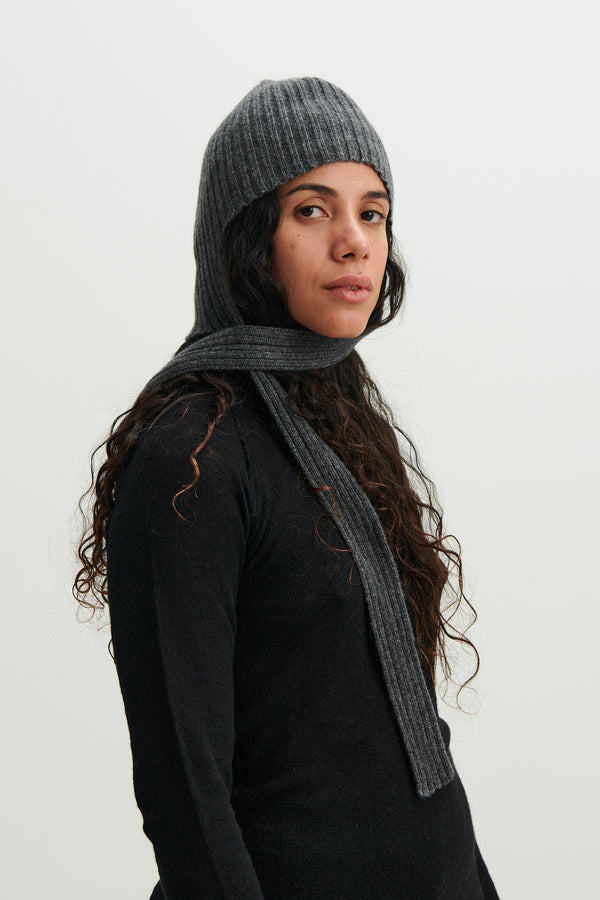 BABACO - CASHMERE KNIT CAP IN GREY