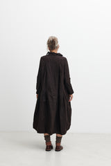 RICORRROBE - bdb dress - waxed cotton - olive brown