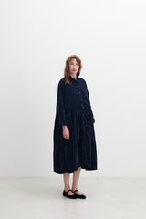 RICORRROBE - dark navy velvet dress