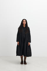 RICORRROBE  bdb dress in soft cotton, black