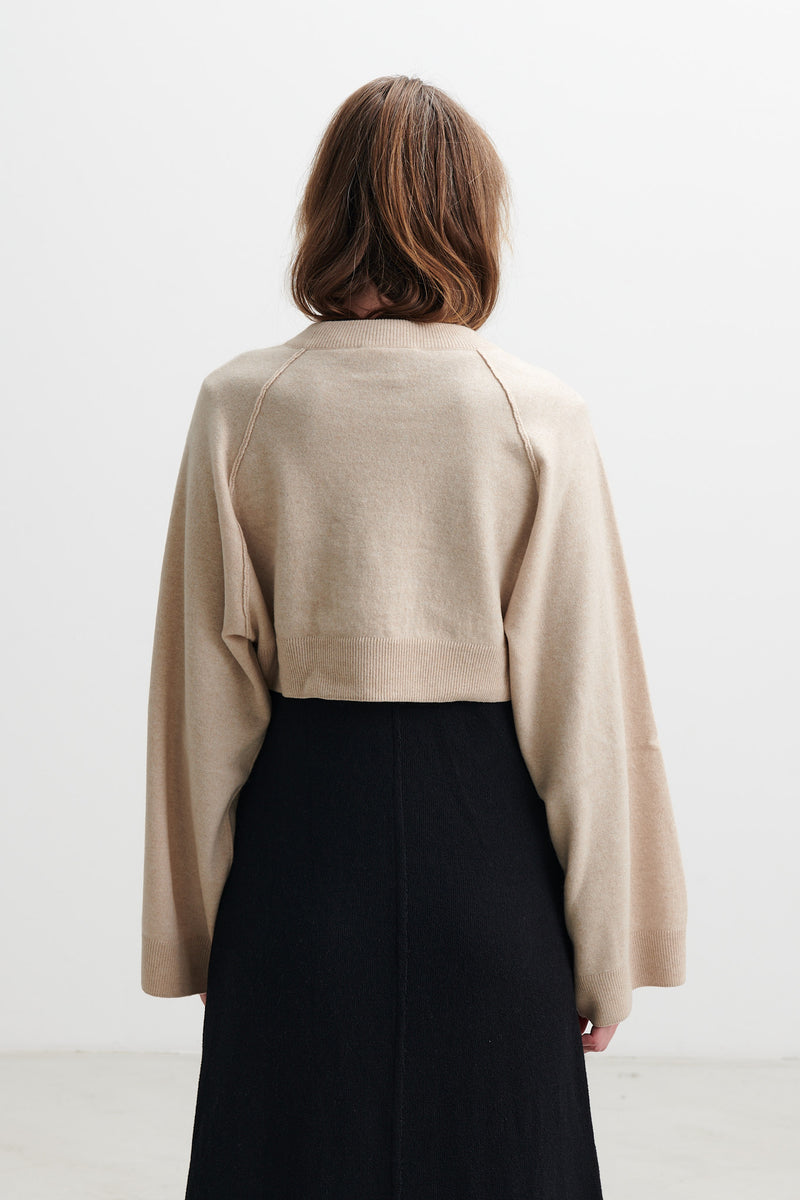 DUNE_ - Cropped Raglan Sweater