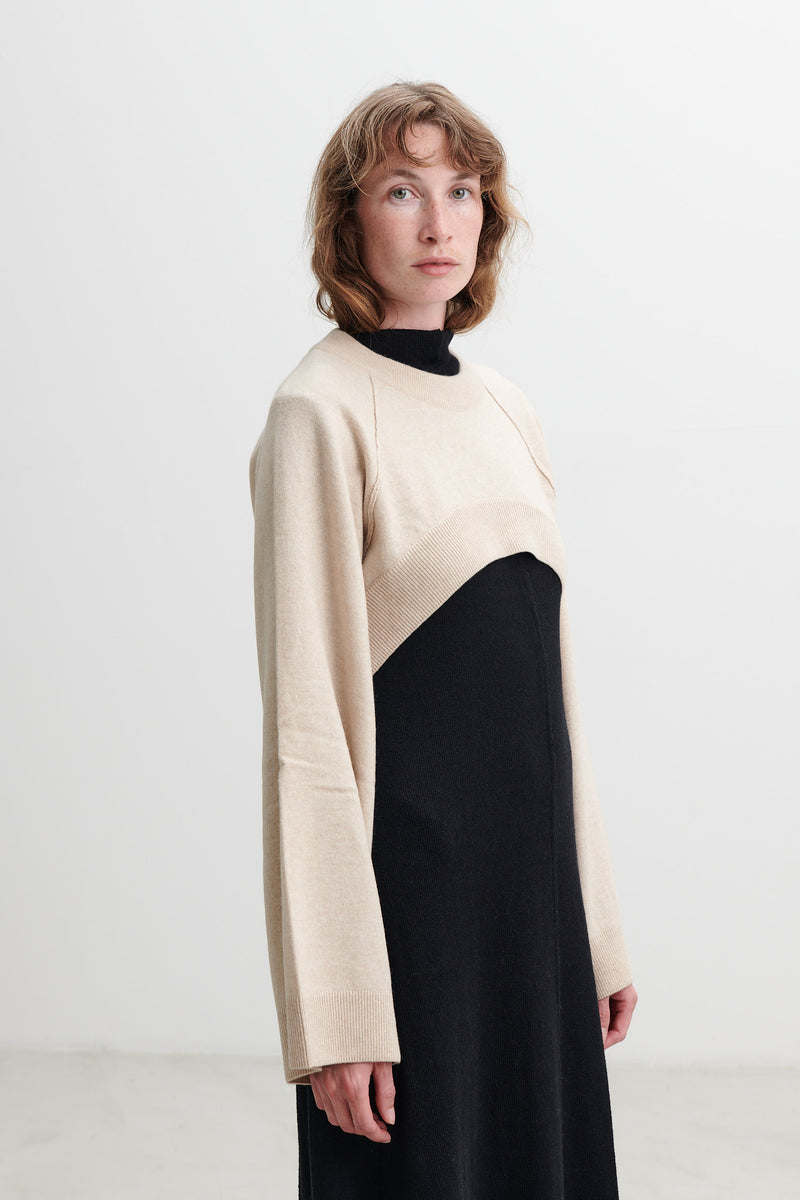 DUNE_ - Cropped Raglan Sweater