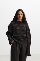 DUNE_ - BOAT NECK CHUNKY CROPPED JUMPER