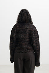 DUNE_ - BOAT NECK CHUNKY CROPPED JUMPER