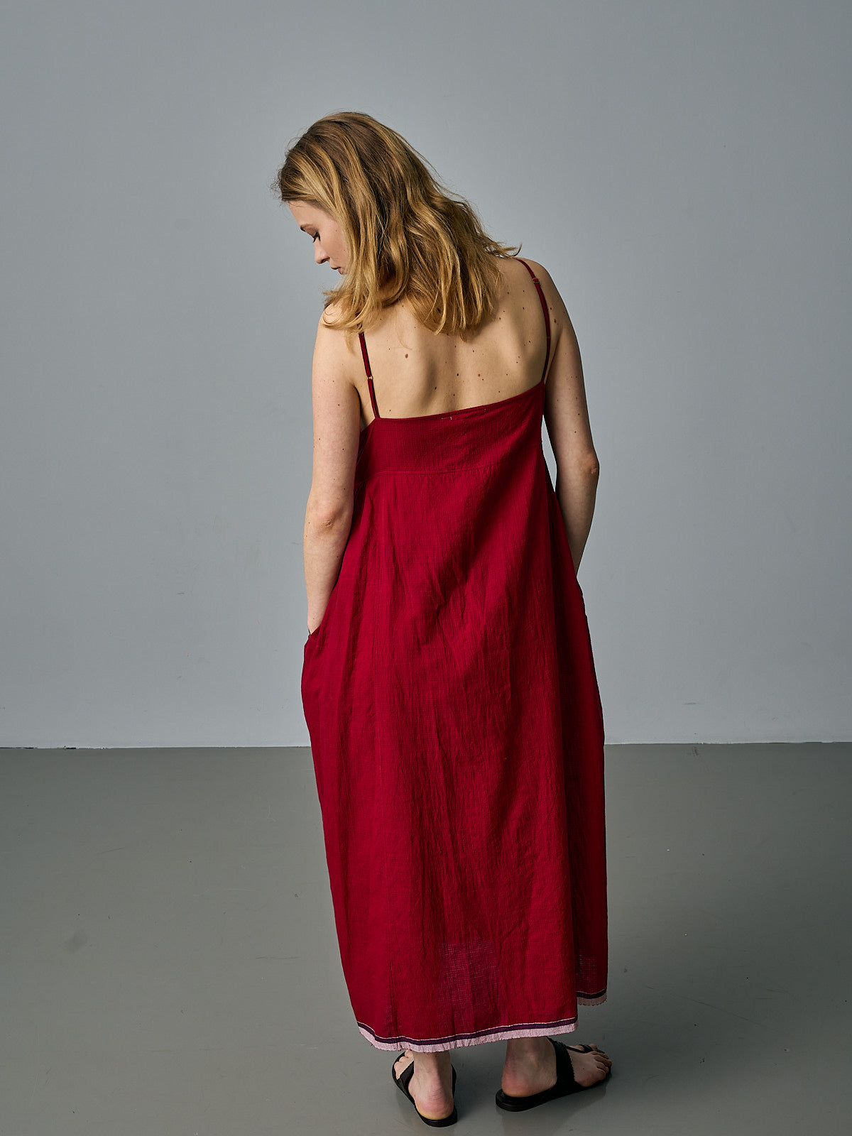 Slip Dress - Dark Red