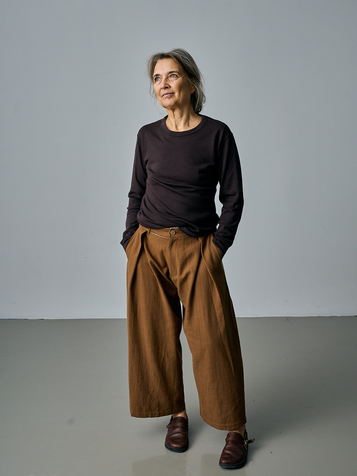 Kassel Trousers - Ochre Pinstripe