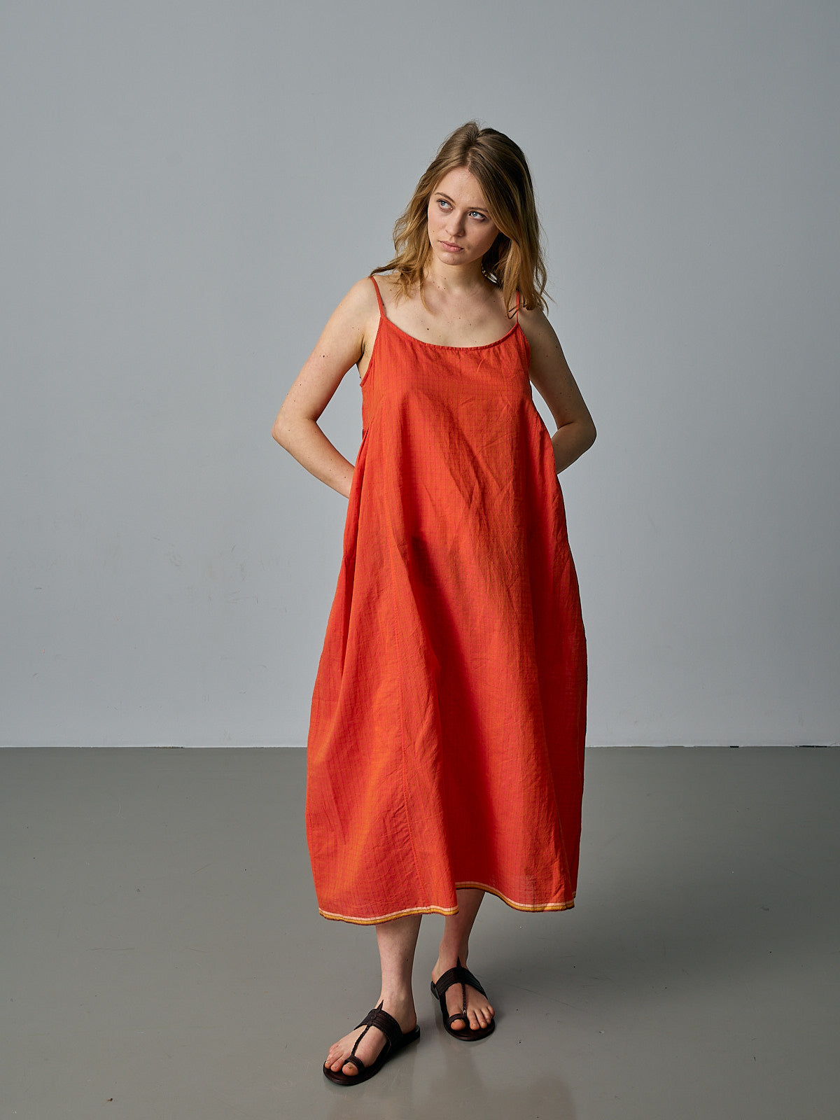 Slip Dress - Orange