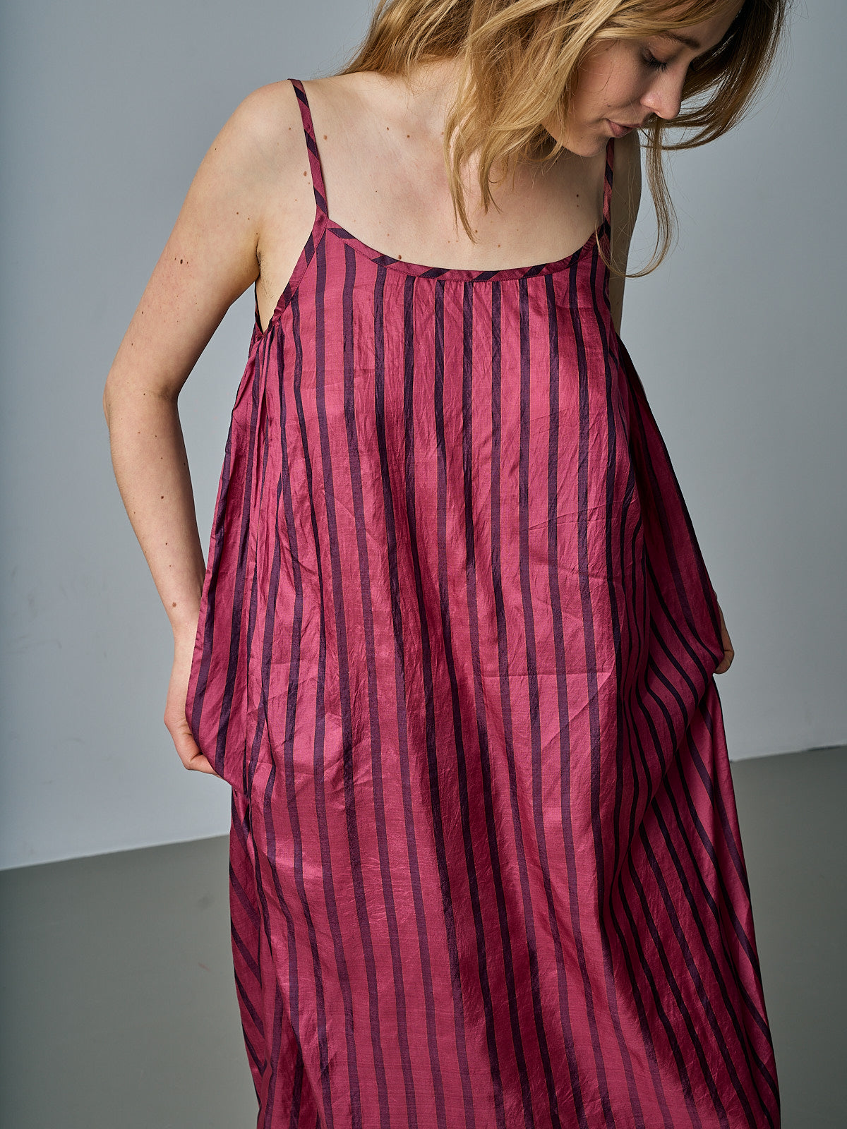 Silk Slip Dress - Dusty Pink