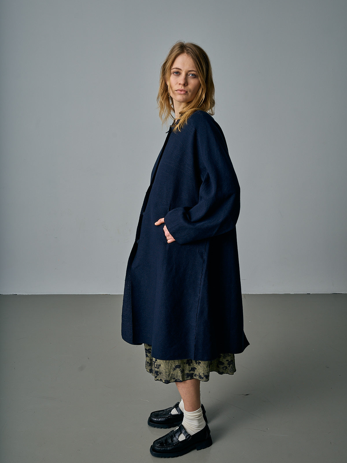 Choosing - Duster Coat - 5059 - Navy