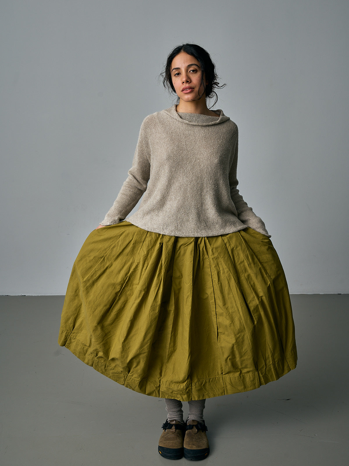 Flower Skirt - Seaweed