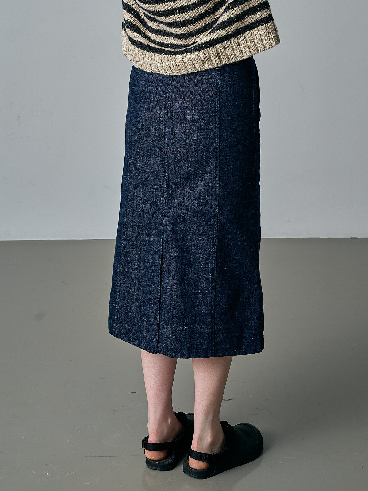 Patch Pocket Organic Denim Skirt