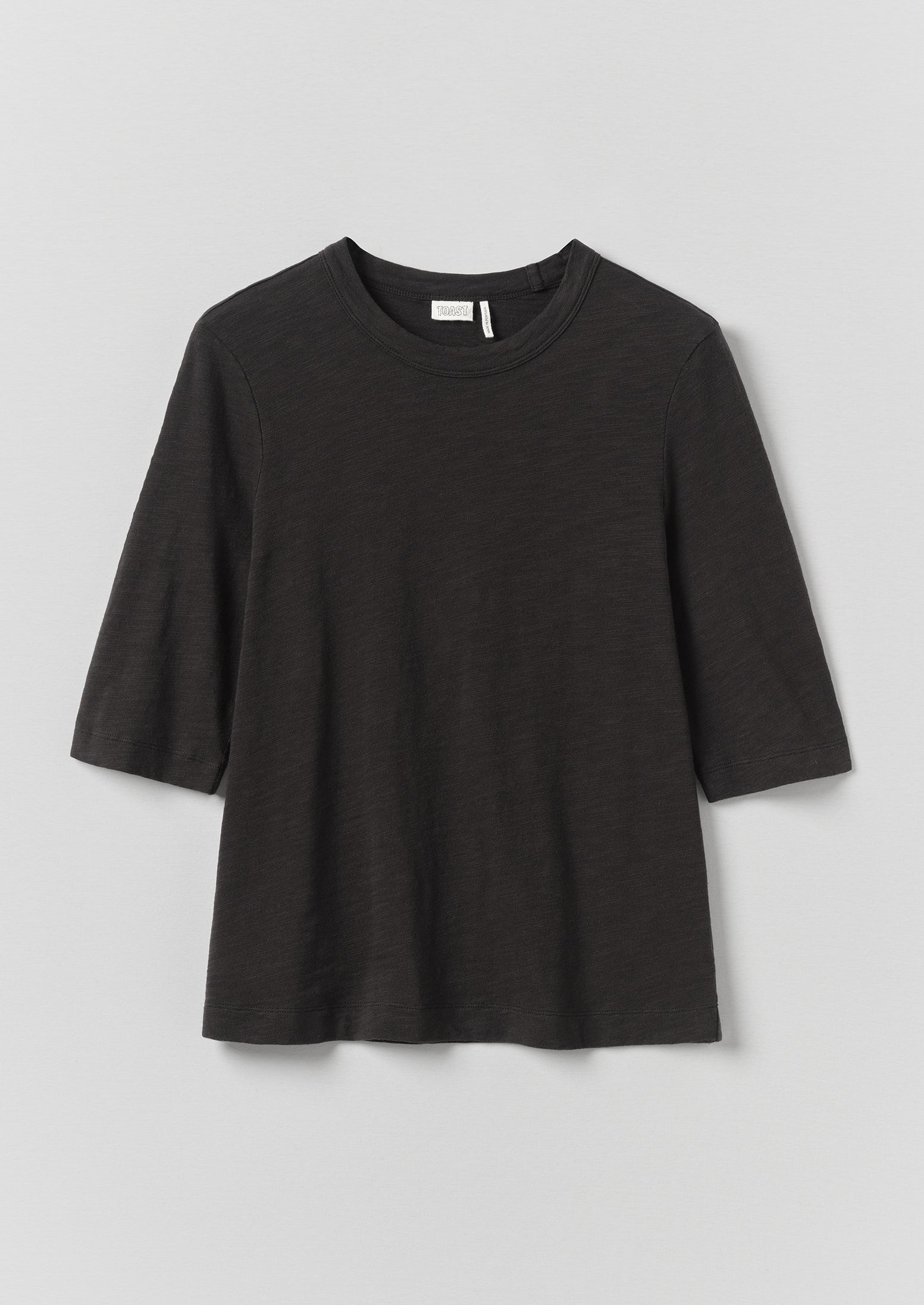 Cleo Garment Dyed Organic Cotton Tee - Carbon Black
