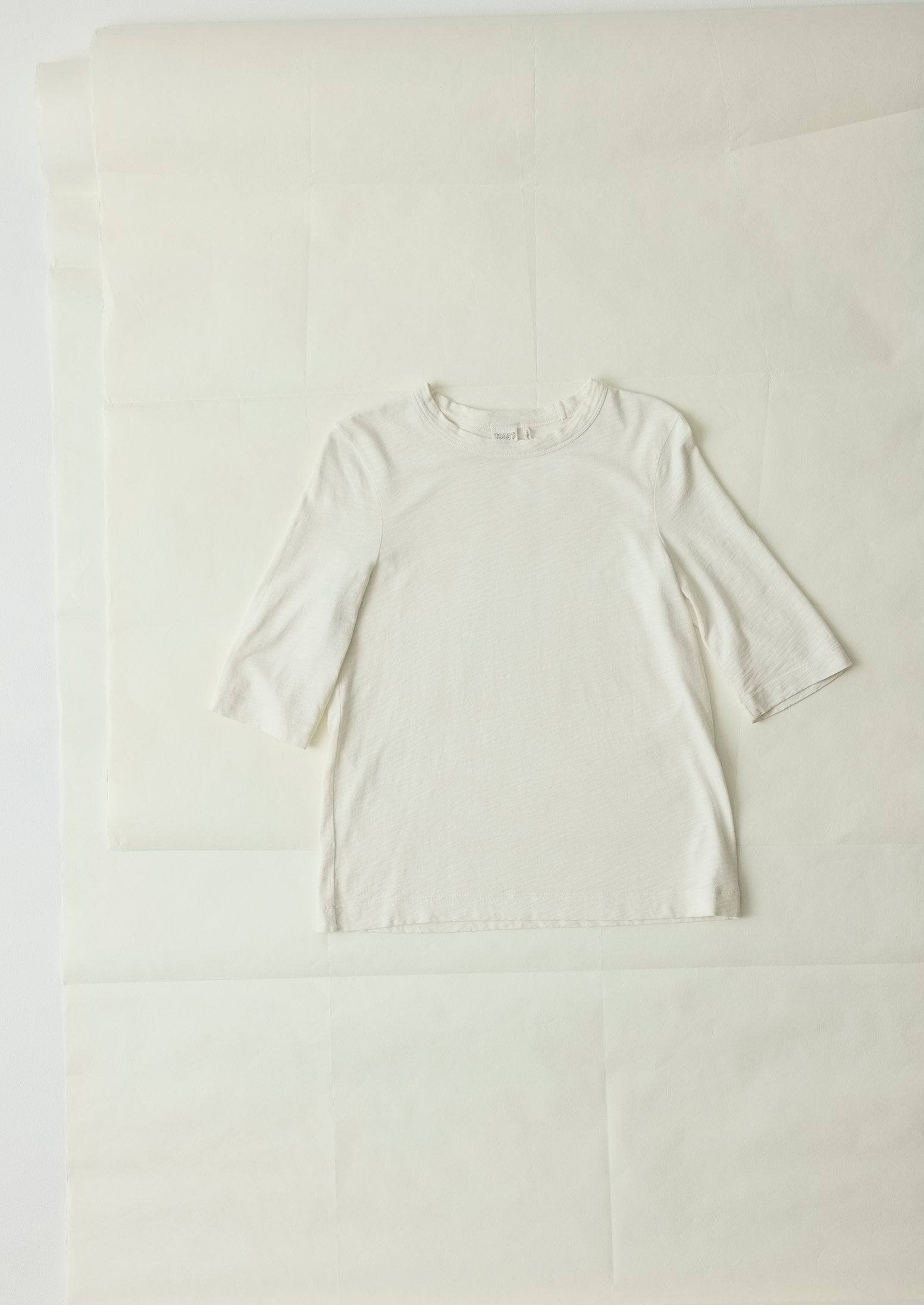 Cleo Garment Dyed Organic Cotton Tee - Chalk