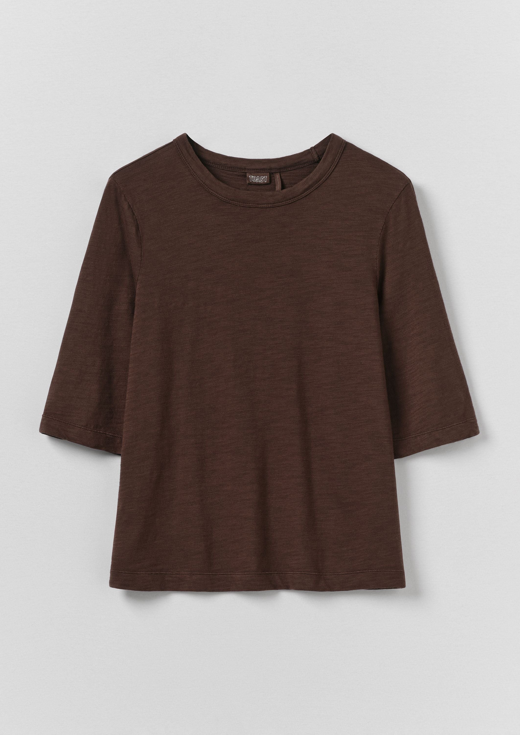 Cleo Garment Dyed Organic Cotton Tee - Rich Earth